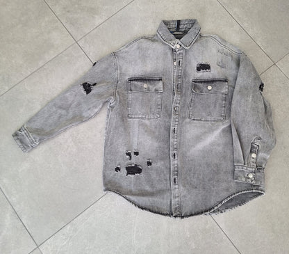 Camicia Jeans Grigio