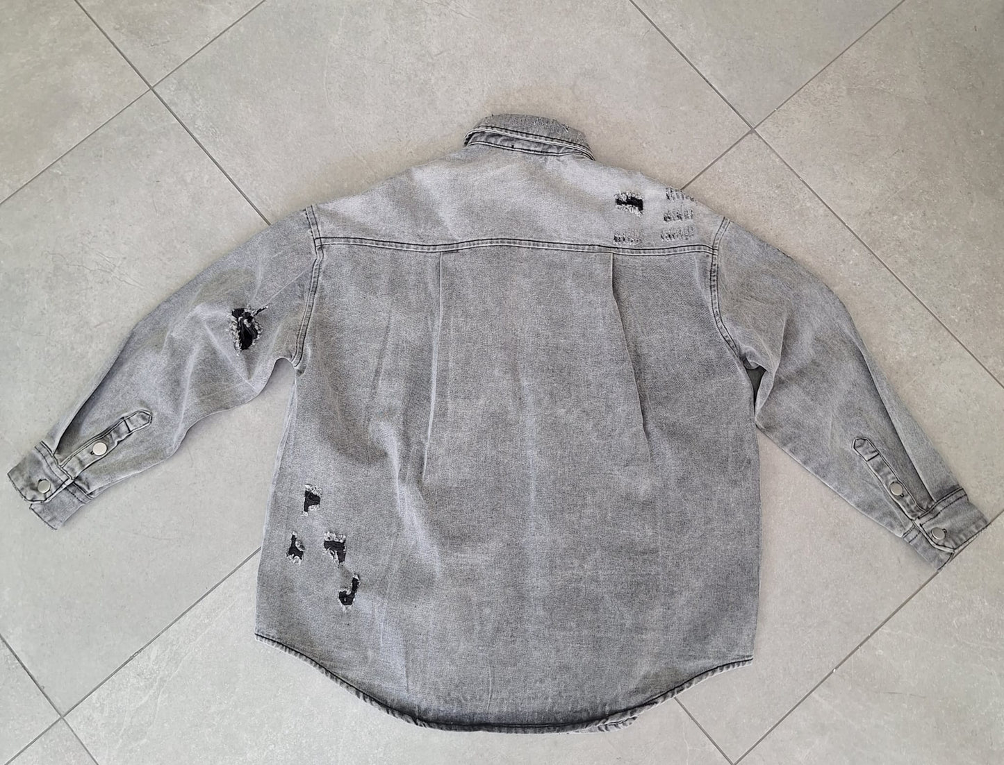 Camicia Jeans Grigio